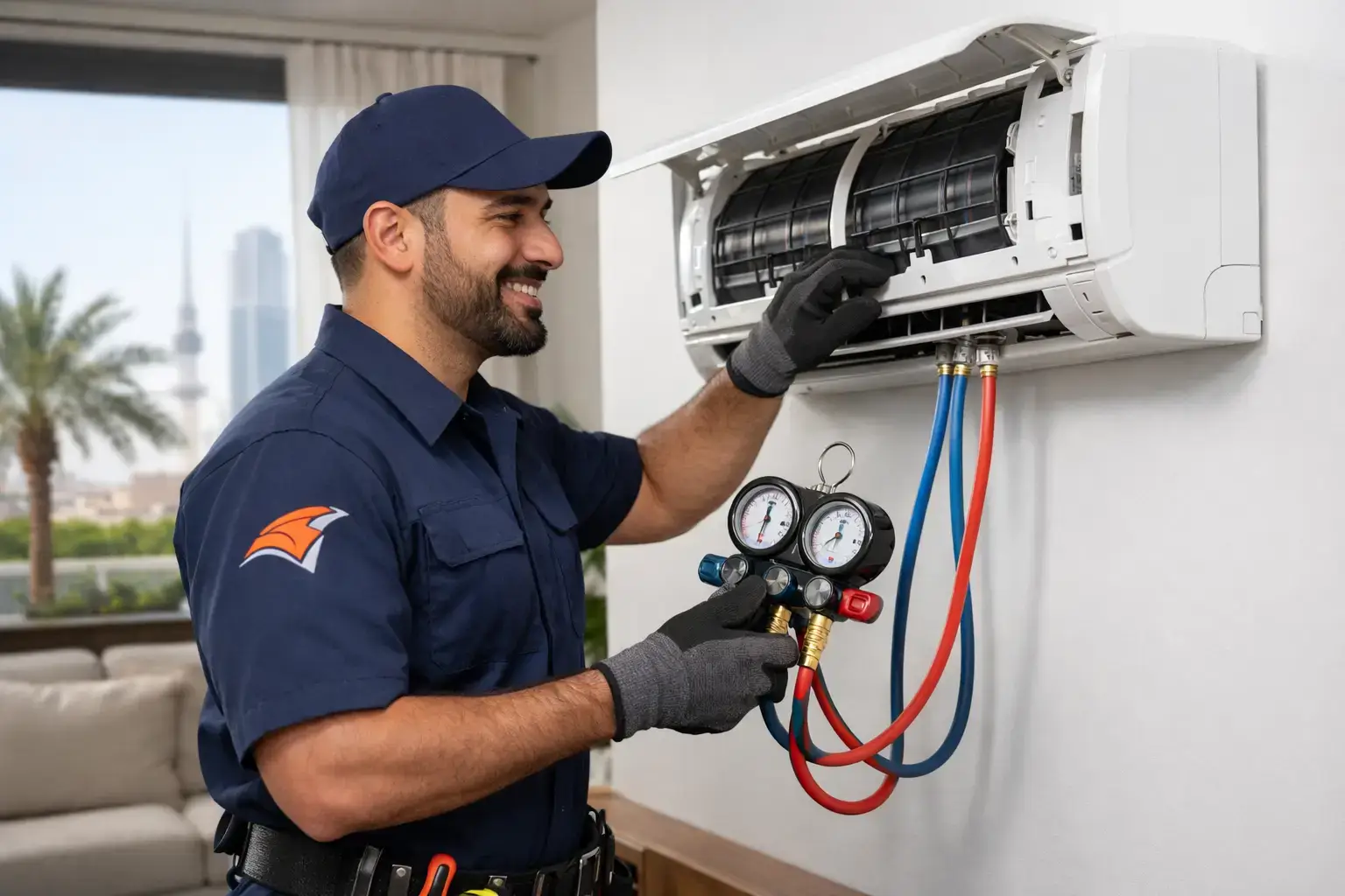 AC technicians لخدمة تكييف سريعة وموثوقة