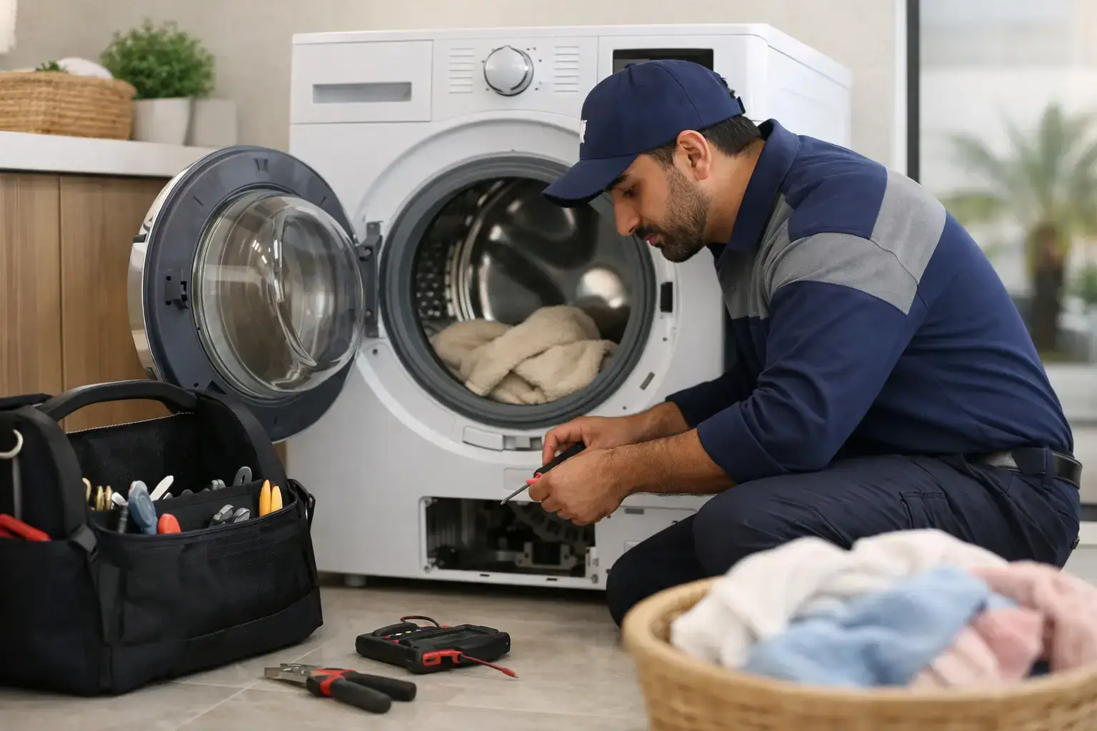 Washing Machine Repair When Laundry Stops